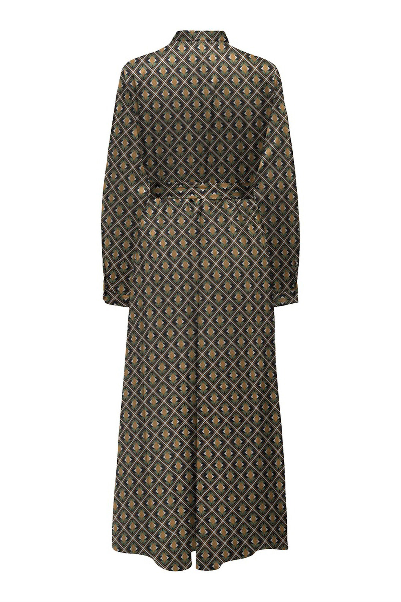 Only Vestido largo camisero satinado