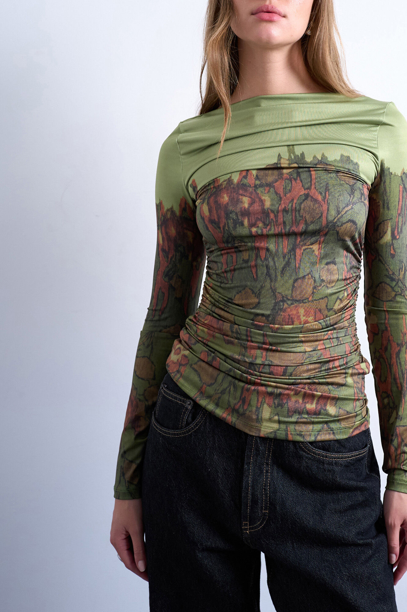 Topshop Top estruturado sem mangas