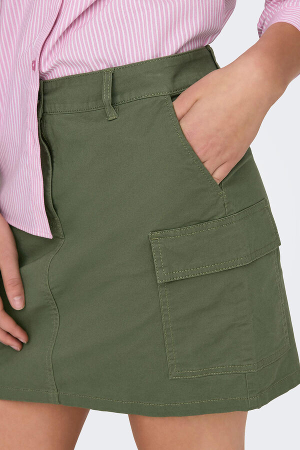 JDY Minissaia cargo Caqui escuro