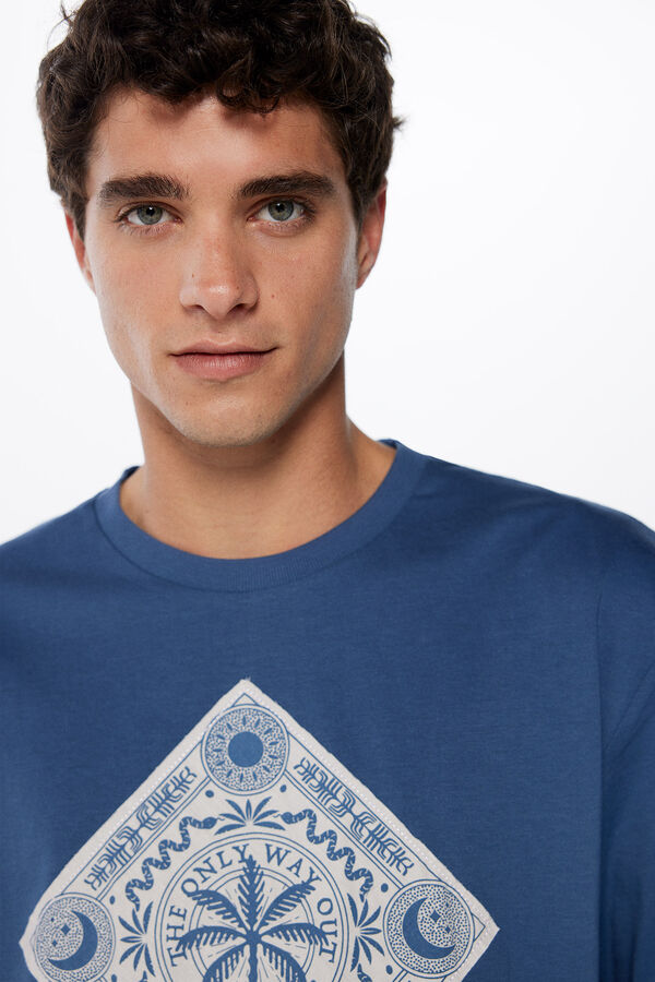 Springfield Camiseta bandana azul