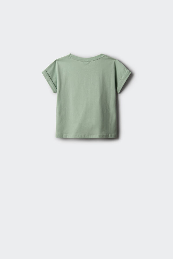 Springfield Kids Camiseta borboleta feminina verde