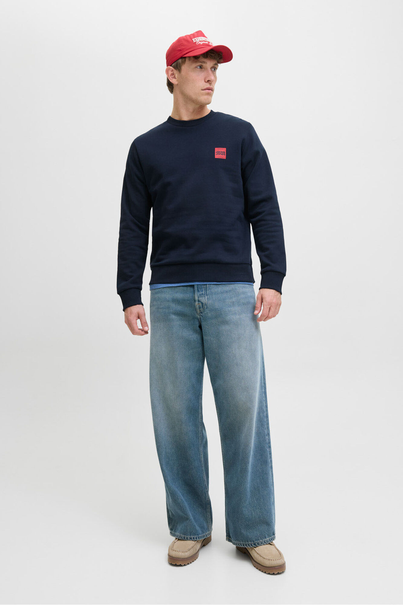 Jack & Jones Sweatshirt com logo contrastante