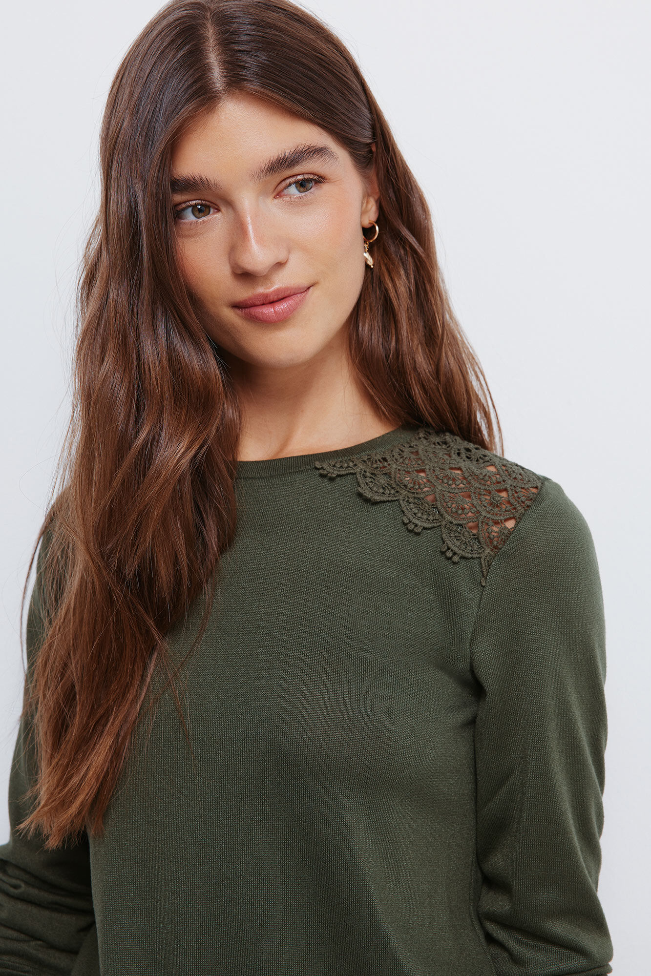 Springfield Camiseta hombros crochet