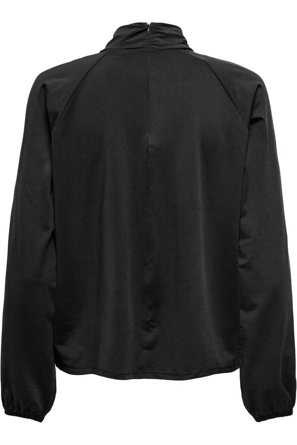 JDY Blusa manga larga fluida negro