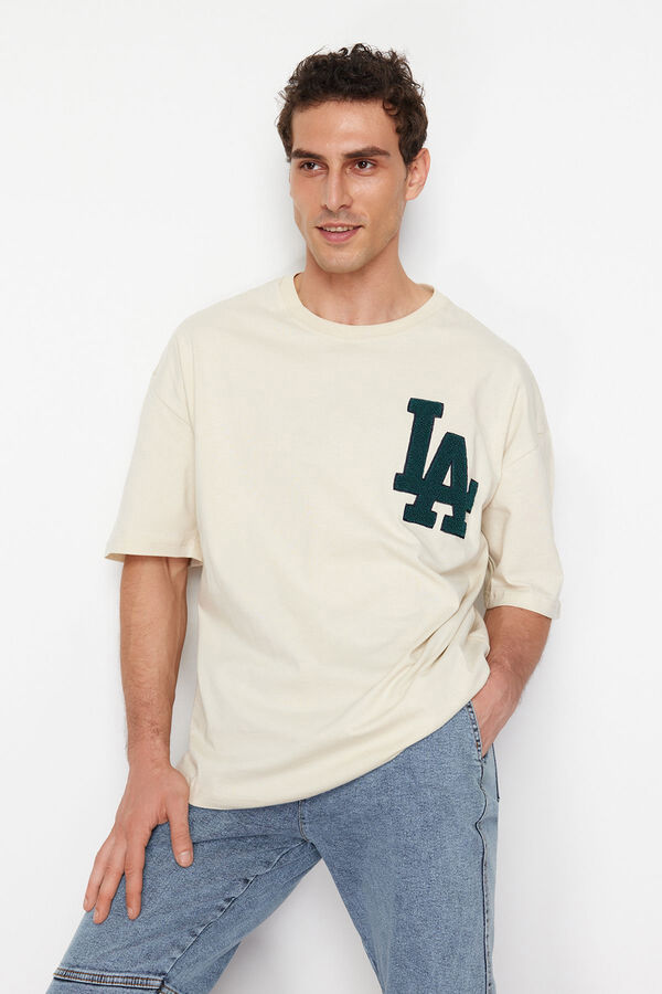 Trendyol T-shirt oversize cinzento