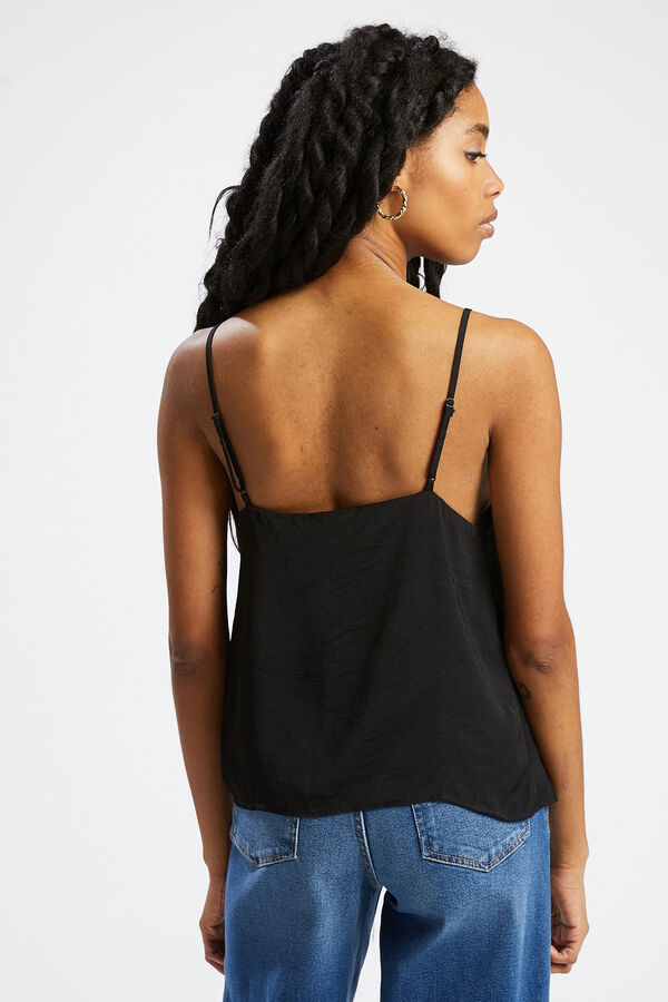 Pimkie Top de tirantes con encaje negro