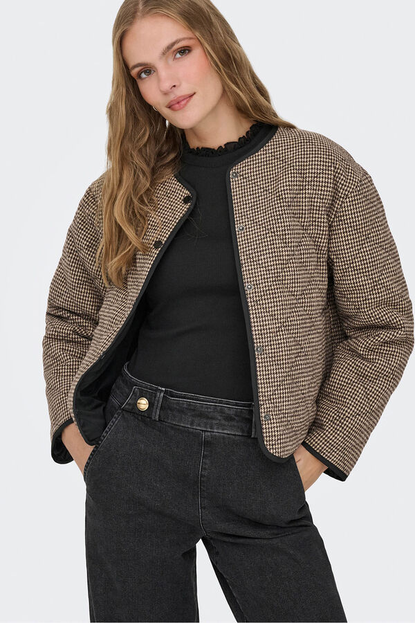 JDY Casaco acolchoada leve cru