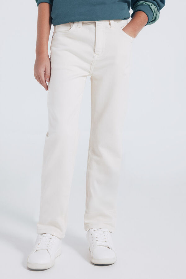 Springfield Kids Pantal&oacute;n Knit ni&ntilde;o blanco