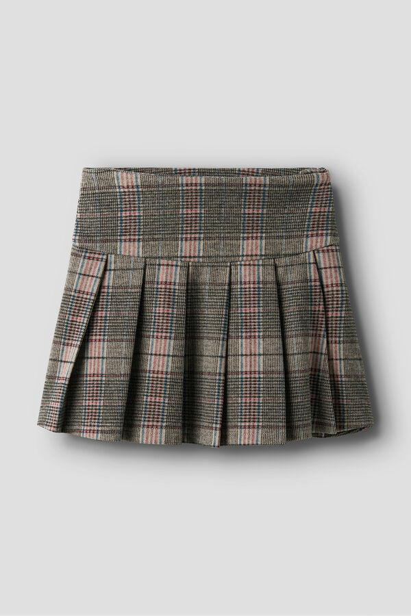Name It Falda tableada de cuadros de ni&ntilde;a marr&oacute;n