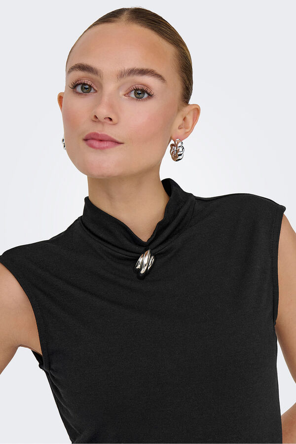 JDY Top sin mangas negro