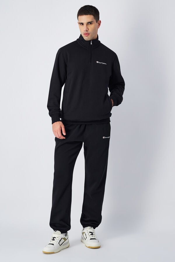 Champion fecho-éclair com meia Sweatshirt preto