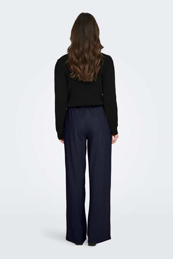 Only Pantal&oacute;n de vestir de mujer estilo Palazzo azul