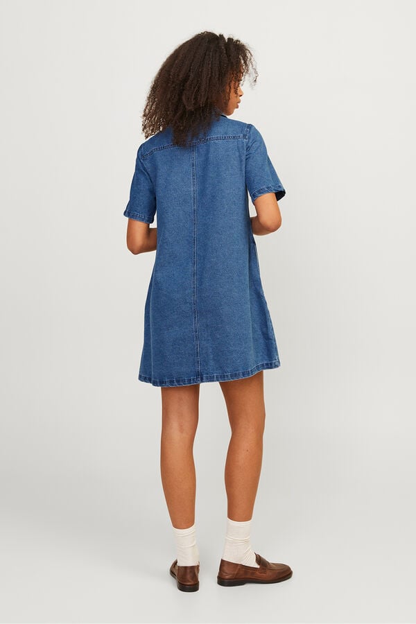 Jack & Jones Vestido curto denim azul