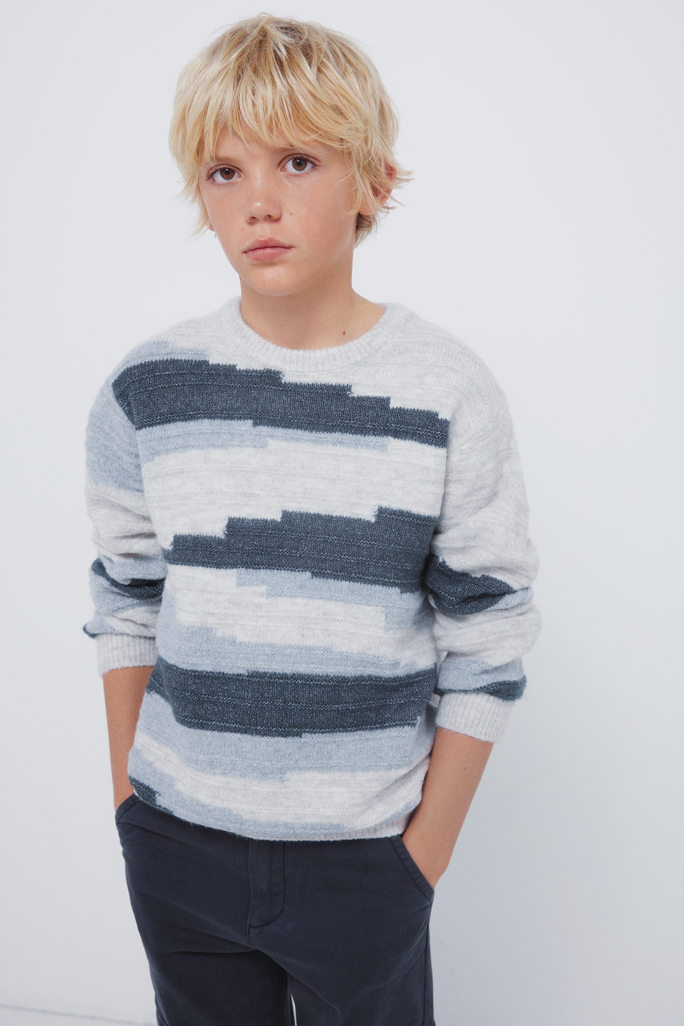 Springfield Kids Camisola com figuras geom&eacute;tricas para meninos