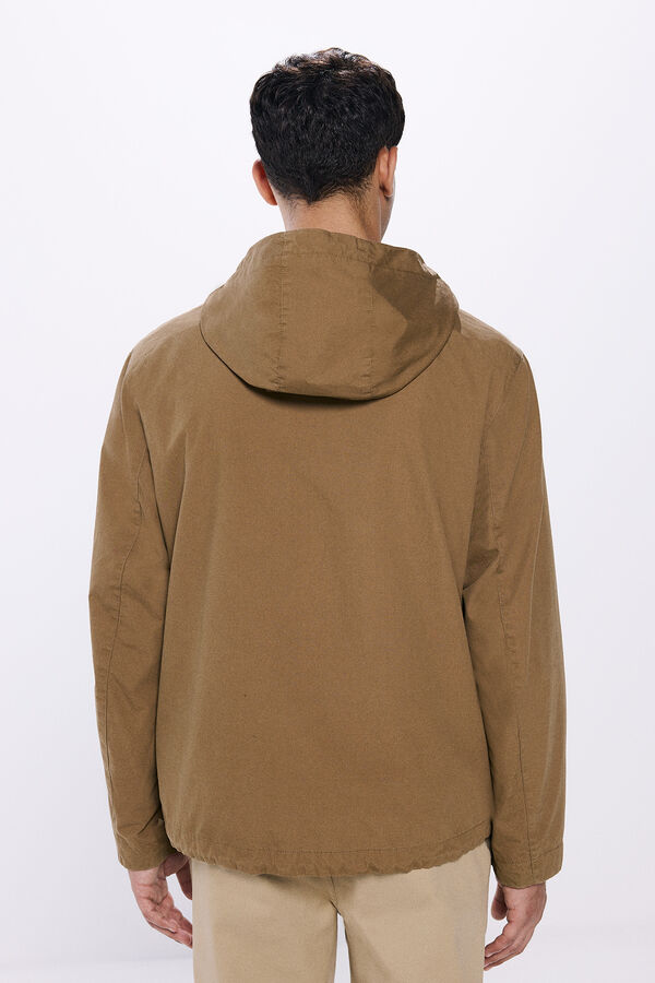 Springfield Parka algod&atilde;o castanho