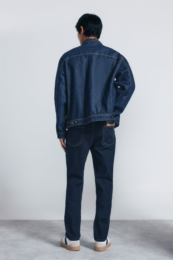 Springfield Jeans desencolado slim fit azul