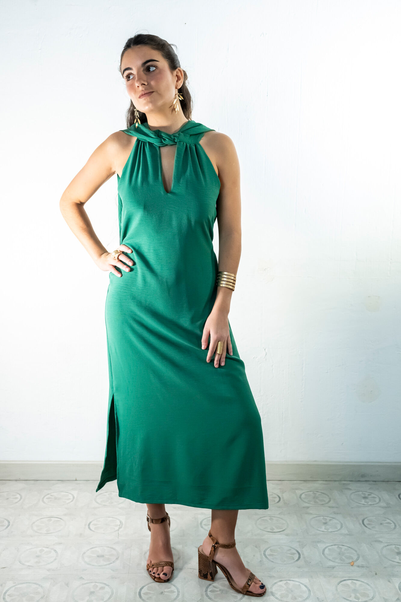 Cul Sac Vestido midi reto