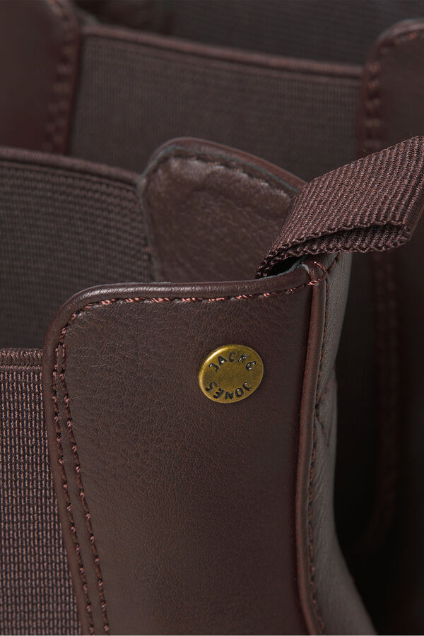 Jack & Jones Botas chelsea marr&oacute;n