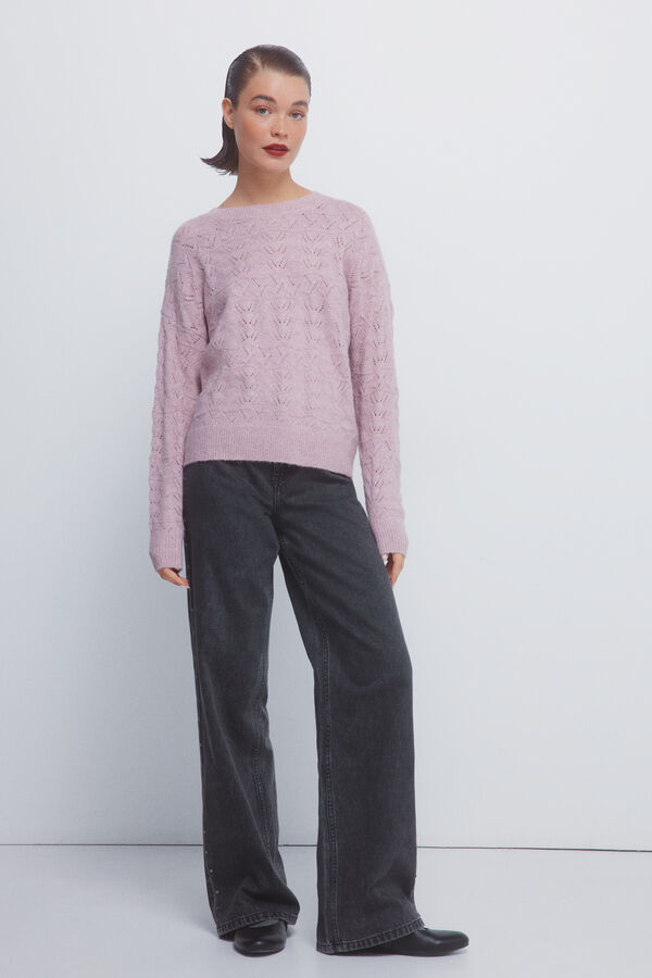 Springfield Jersey pointelle lurex rosa