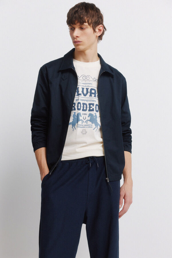 Springfield Pantal&oacute;n jogger recto azul