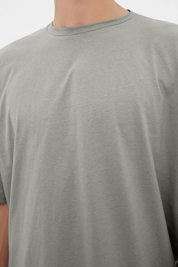 Trendyol T-shirt de manga curta cinzento