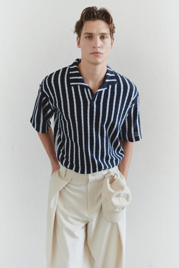 Trendyol Polo de manga curta azul
