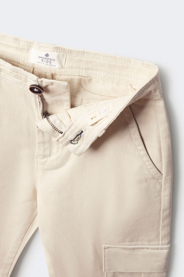 Springfield Kids Crian&ccedil;a de carga cal&ccedil;as chino branco