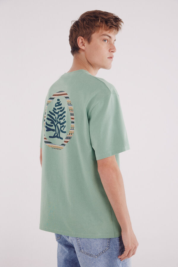 Springfield Camiseta &aacute;rbol &eacute;tnico verde