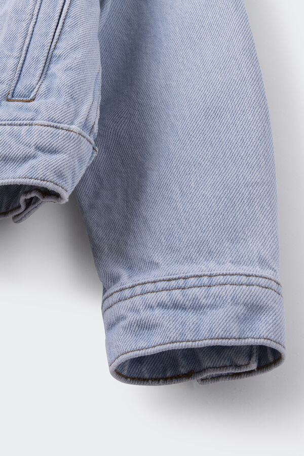 Springfield Kids Casaco denim folhos menina azul