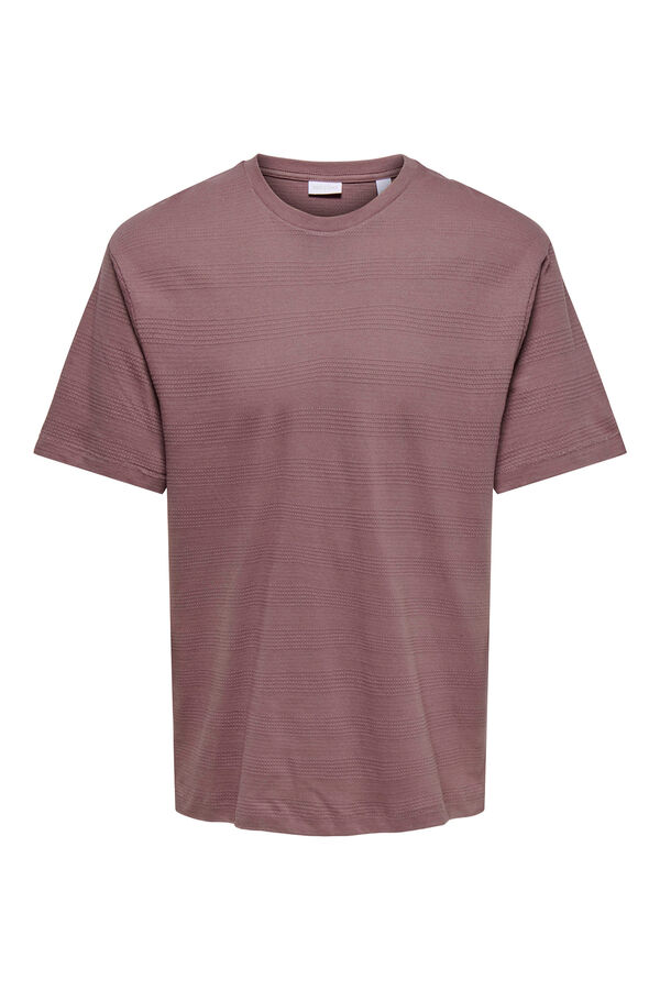 Only & Sons T-shirt de manga curta rosa