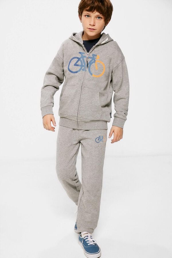 Springfield Kids Sudadera bicicleta ni&ntilde;o gris