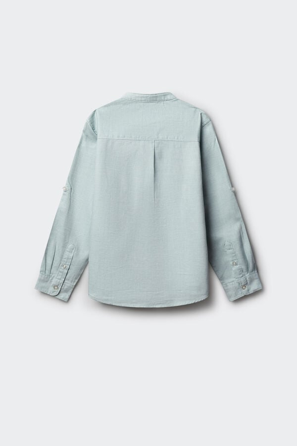 Springfield Kids Camisa cuello mao ni&ntilde;o verde