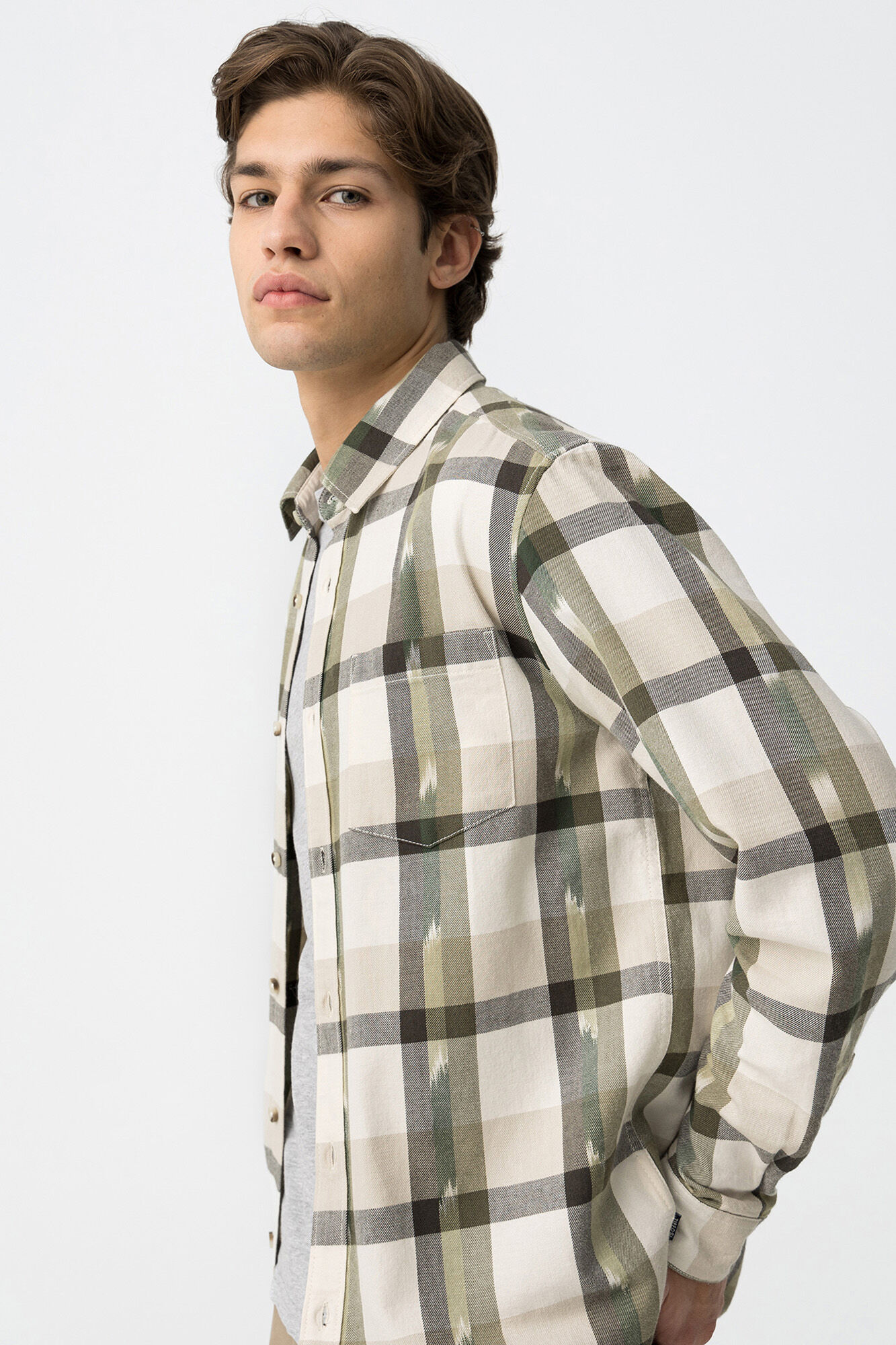 Tiffosi Camisa de Algod&oacute;n a Cuadros