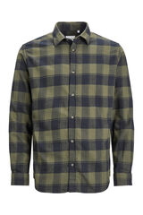 Jack & Jones Camisa cuadros slim fit verde