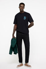 Springfield Pantal&oacute;n 5 bolsillos color skinny lavado negro