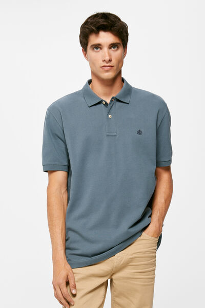 Springfield Polo piqué básico azul