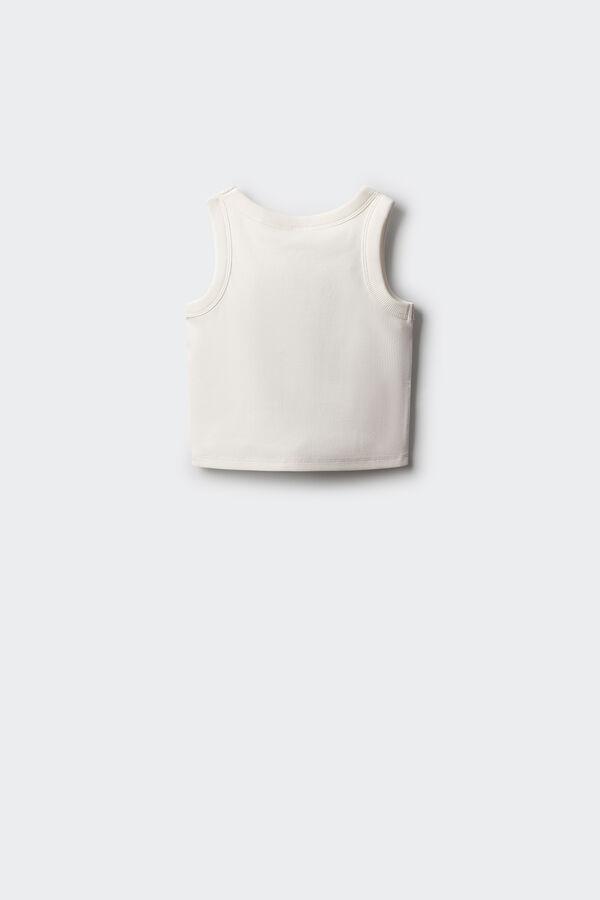 Springfield Kids Top de alças californiano para meninas branco