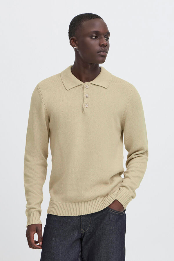 Blend Polo de malha    bege