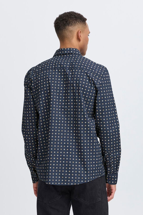 Blend Camisa Manga Larga azul