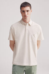 Springfield Polo com bolso estruturado de regular fit branco