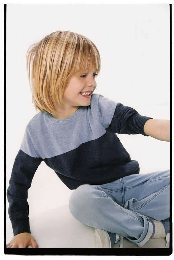 Springfield Kids Camisola color block menino azul