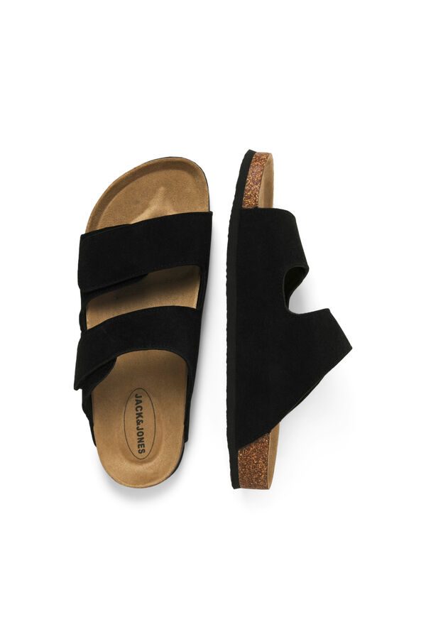 XTI Sandalias doble tira velcro negro