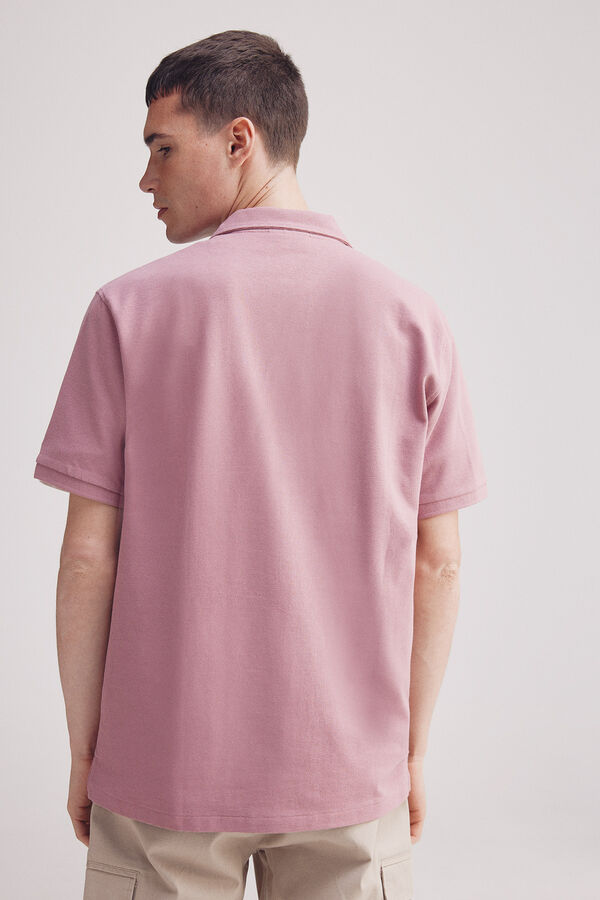 Springfield Polo estruturado regular fit rosa