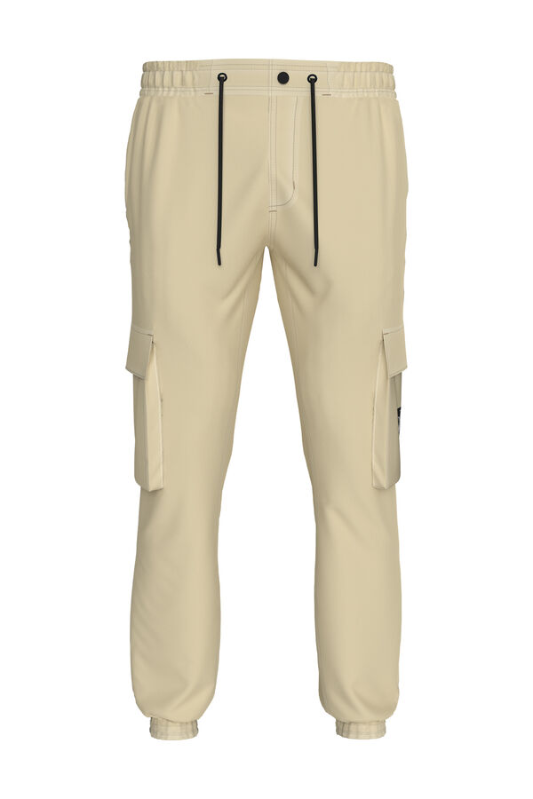 CK Jeans Pantalon jogger de hombre beige