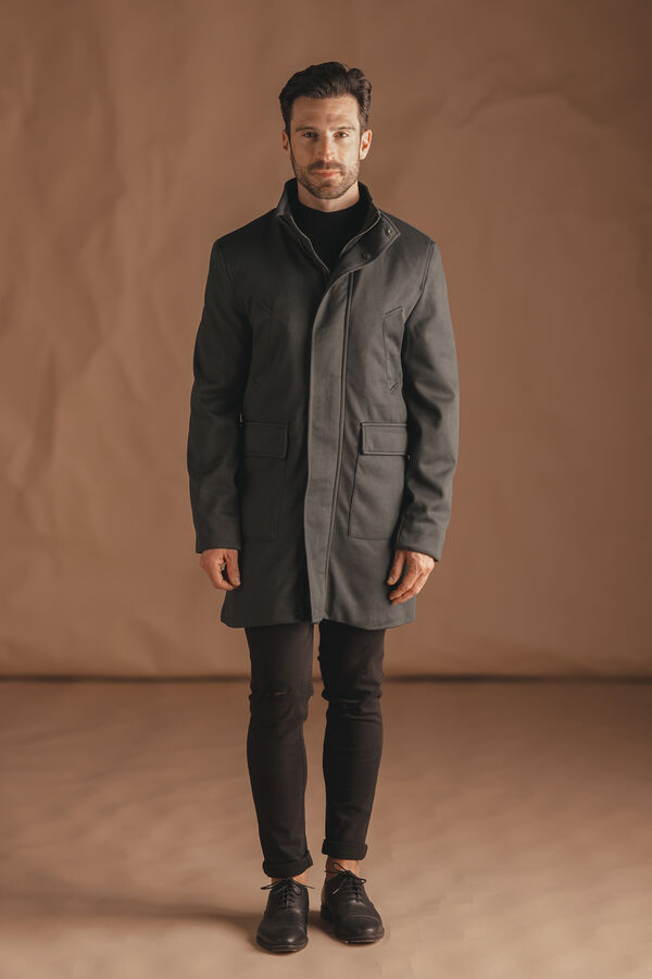 Celopman Abrigo Pa&ntilde;o Diagonal verde