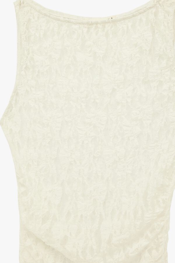 Koton Blusa de renda bege
