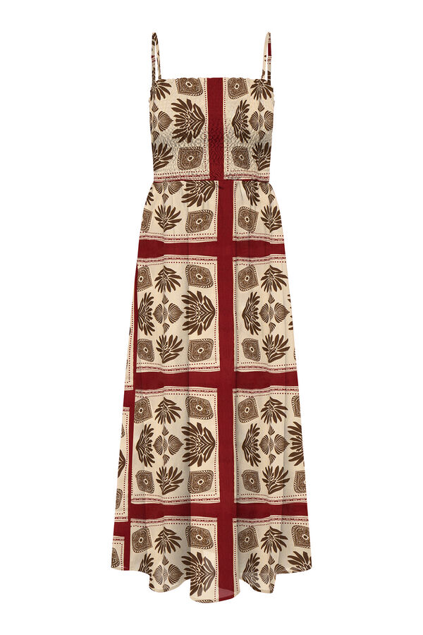 Only Vestido de al&ccedil;as comprido vermelho