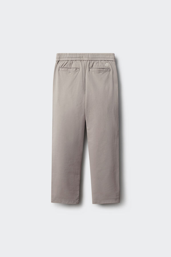Springfield Kids Cal&ccedil;as chino de malha conforto para crian&ccedil;a cinzento