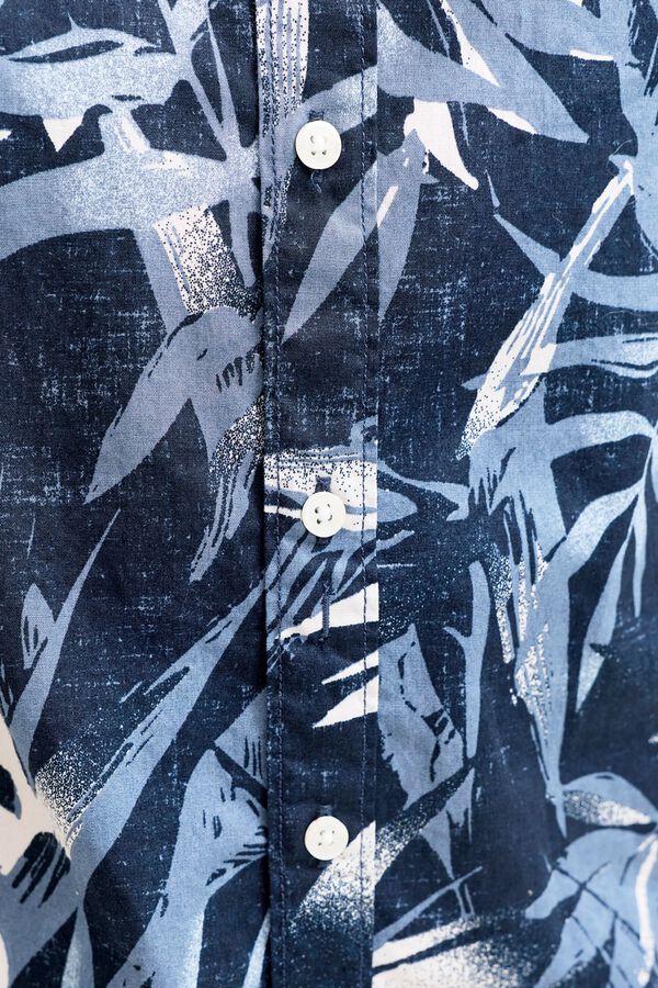Jack & Jones Junior Camisa estampada de manga curta azul