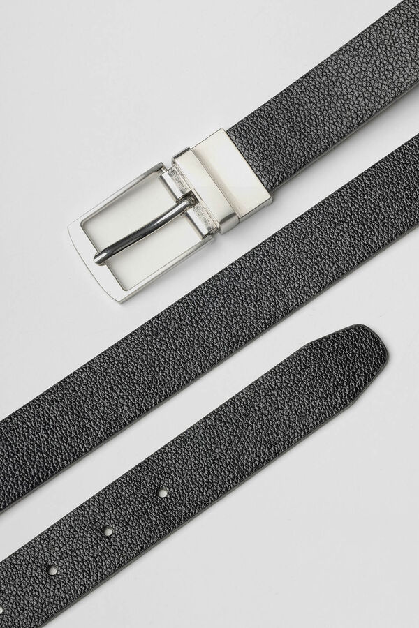 Celopman Cintur&oacute;n Reversible Efecto Piel negro